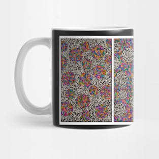 Psychedelic Bubble Diptych Mug